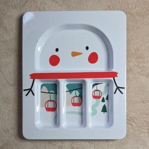 Target Bullseye's Snowman Divided Plate